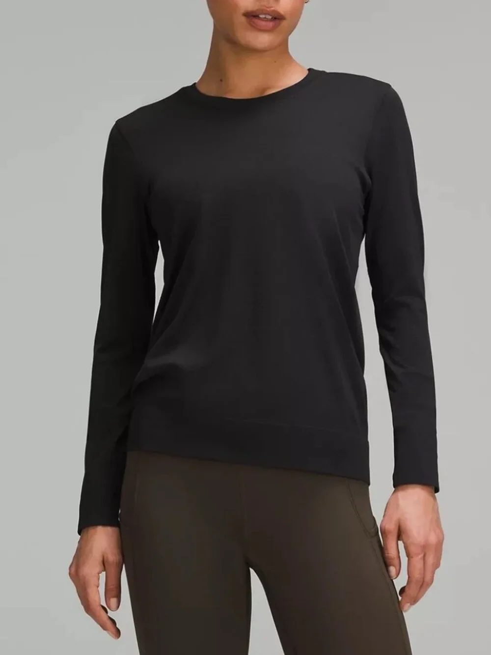 Lululemon Black Long Sleeve Swiftly Top Sz 10